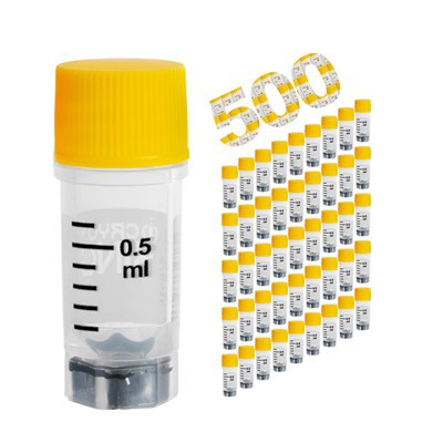Di-haint 0.5ml Cryo Vials Gyda Chodau Bar 2D