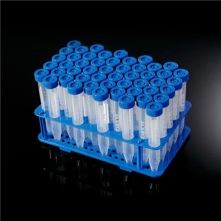Rac tiwb allgyrchydd polypropylen 15ml, di-haint 1 fesul pecyn, 20 fesul achos (pecyn o 20)