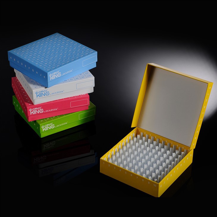 Blychau Rhewgell Cardbord ID-Lliw™ Ar gyfer Storio Cryogenig