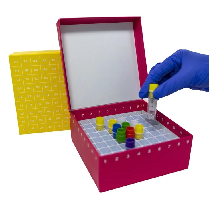ID-Color™ Cardboard Cryogenic Boxes BIOLOGIX